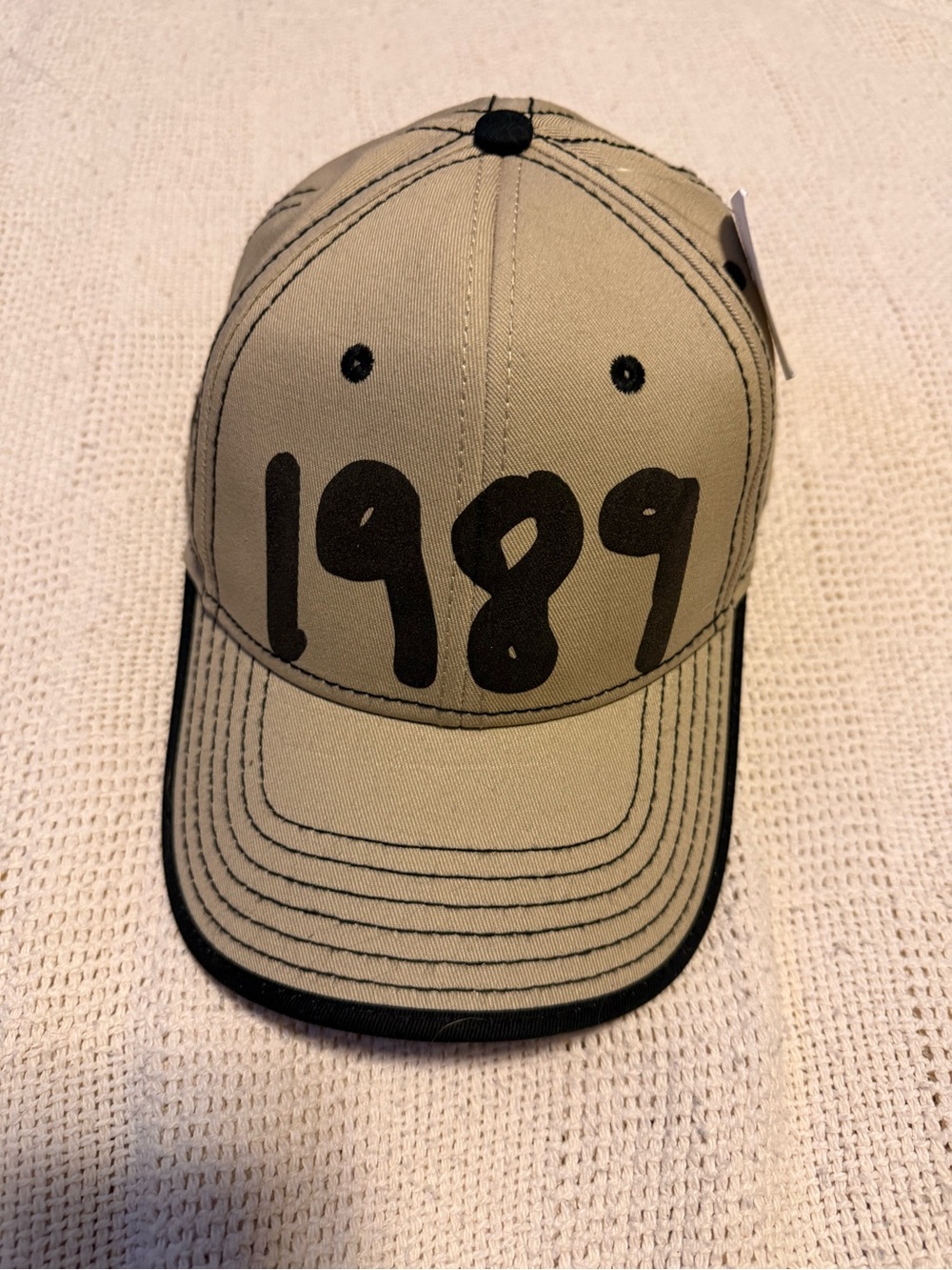 OTTO Kids Beige Cap with Black '1989' Graphic